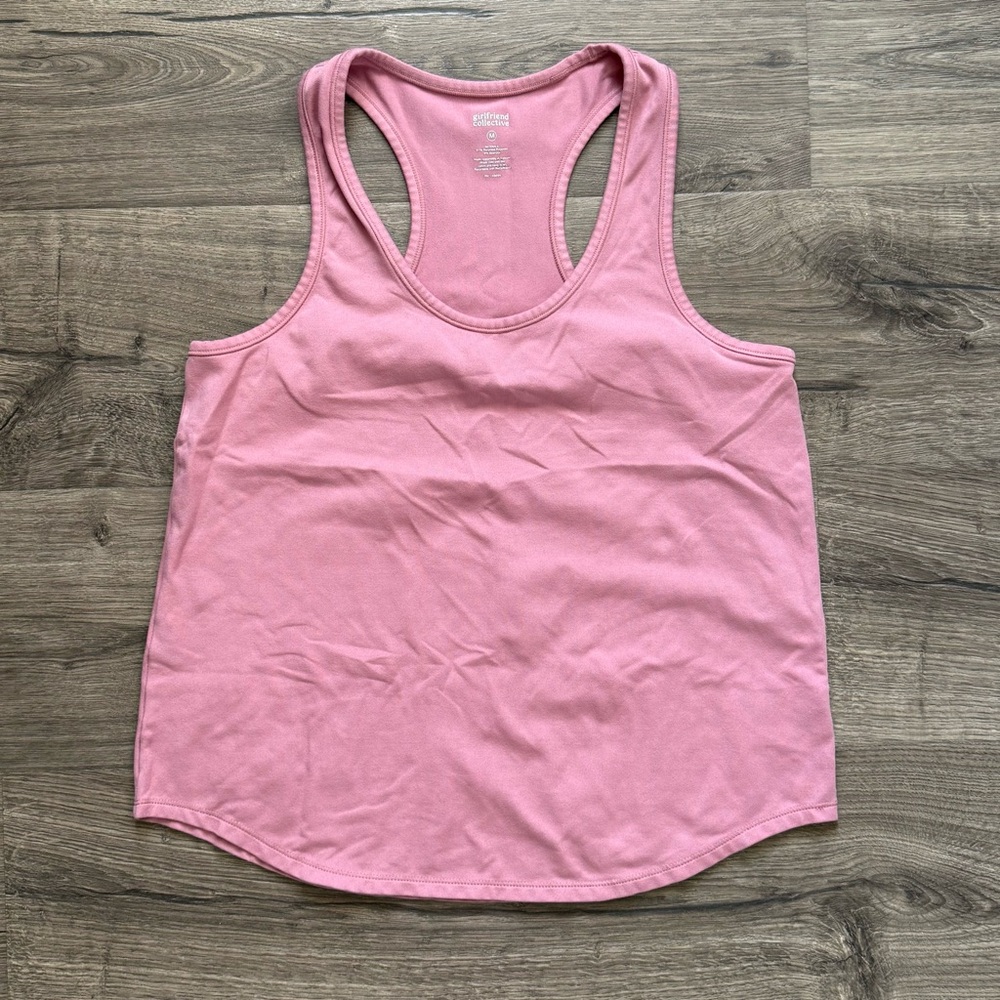 Girlfriend Collective Pink Workout Yoga Tank Top size Medium Women